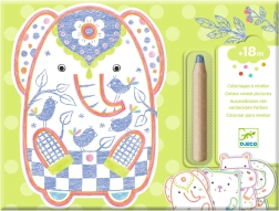 Overraskelsesfarvelægning Vilde dyr Djeco