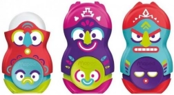 Maped blyantspidser med viskelæder Loopy Totem, miks af farver