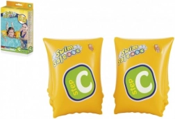 Oppustelige Swim Safe ærmer gule 2 kamre 25x15 cm i æske 12x19,5 cm fra 3-6 år