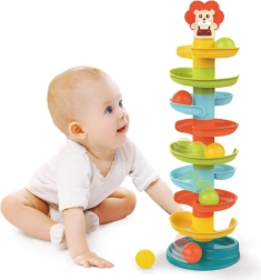 Rutsjebane til kugletårn med kugler +18 mdr.