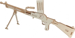 Woodcraft træ 3D-puslespil – let maskingevær