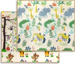 Milly Mally foldbar skummåtte Play savanna and tree t1