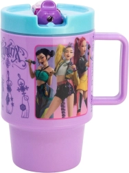Stor stort plastkrus med drikketud 530 ml K-pop: dæmonjægerinder - 1 stk.