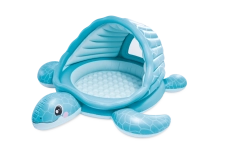 Oppustelig børnepool med solsejl Skildpaddebukten