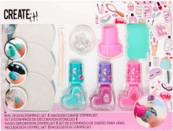 Sæt til neglestempling med plader