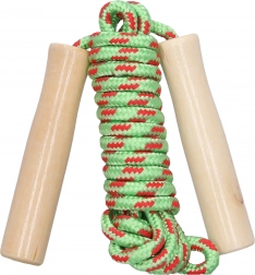 Sjippetov med træhåndtag 250 cm