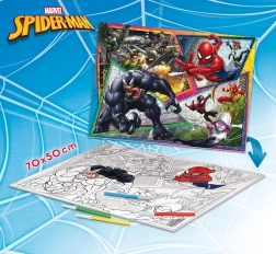 Spider-man Puslespil MAXI-FLOOR dobbelt­sidet 70x50 cm 150 brikker