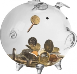 Gennemsigtig glas sparegris fra Ruhhy