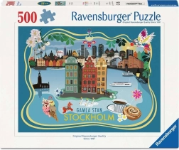 Ravensburger puslespil Gamle bydel Stockholm 500 brikker