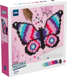 Plus-Plus Puzzle efter tal - Sommerfugl 800 brikker