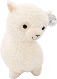 Cremefarvet plysbamse-lama 40 cm