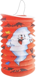 Halloween-lampion med spøgelse 15 cm