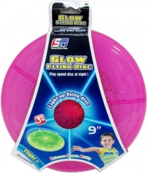 Flyvende frisbee med lyseffekter 23 cm