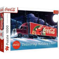 Puslespil 1000 brikker XMAS COCA-COLA Julelastbil