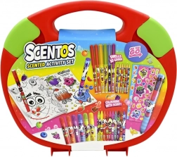 Velduftende kreativ kuffert Scentos til børn