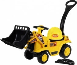 Børne pedal-drevet bulldozer med hjelm