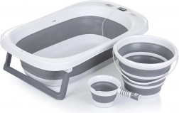 Sammenklappelig badekar med tilbehør Grey fra Chipolino