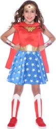 Børnekostume Wonder Woman til børn 6-8 år