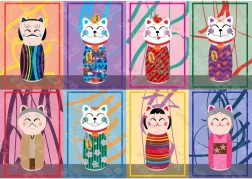 Puslespil Maneki Kokeshi 1000 brikker