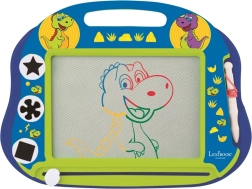 Magnetisk flerfarvet tegnetavle dinosaur A5 med stempler og pen