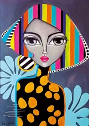 Puslespil farverig pige 1000 brikker MAGNOLIA