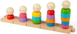 Regnbue stabel-familie i træ BIGJIGS TOYS