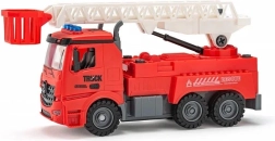 Skru-sammen brandbil på batteri med børneboremaskine