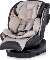 Børneautostol Chipolino Hypnotic i-Size 40–150 cm med Isofix og roterende base 360° – Tiramisu