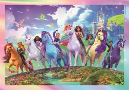 Puslespil Enhjørningeakademiet 104 brikker CLEMENTONI