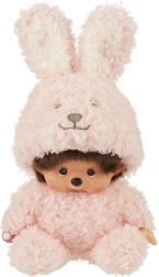 Monchhichi-dukke i kanin-design 16 cm