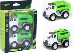 Oprydningsbiler med friktionsmotor – sæt med 2 stk (10 cm)