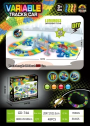 Racerbane VARIABLE med lys, 165 dele