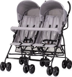 tvillingeklapvogn Chipolino Double Point Blackberry – let paraplyklapvogn