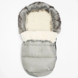Vinterkørepose New Baby Lux Wool grå