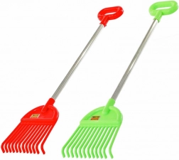 Børnerive med metalhåndtag