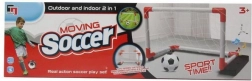 Fodboldsæt med bevægelig målramme og lydeffekter