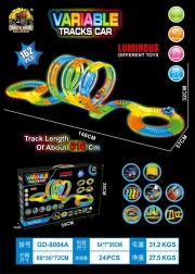 Racerbane VARIABLE med lys, 162 dele