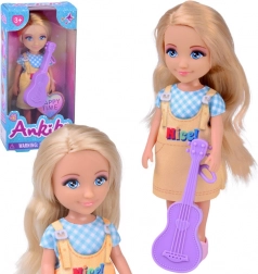 Ankiki dukke med guitar 14 cm