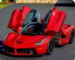 Diamantmosaik – rød bil