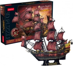 3D puslespil Queen Anne’s Revenge – 391 brikker