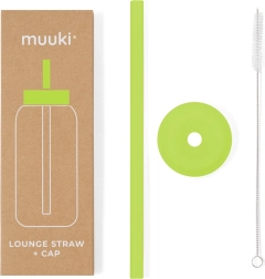 MUUKI Lounge Sugerør med Låg Electric Lime