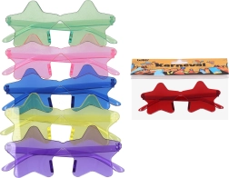 Karnevalsbriller formet som stjerner – plastik