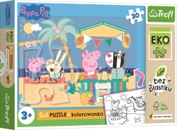 Dobbelt­siddet maxi-puslespil PEPPA PIG 30 brikker EKO