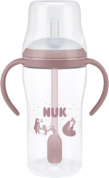 NUK Perfect Match tudekop med silikonsugerør 260 ml, temperaturkontrol
