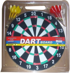 Sæt med dartpile og dartskive 37 cm
