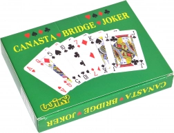 Spillekort til Canasta i papæske