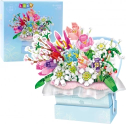 Konstruktionsbyggesæt Buket af blomster med LED-lys