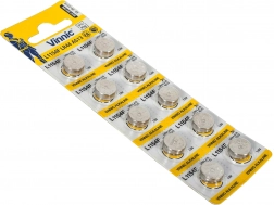 Alkaliske batterier LR44 VINNIC 10 stk