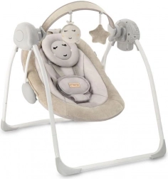 Elektrisk gyngevugge med melodier MoMi Liss, beige