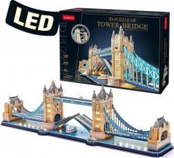 Lysende 3D‑puslespil Tower Bridge – 222 brikker